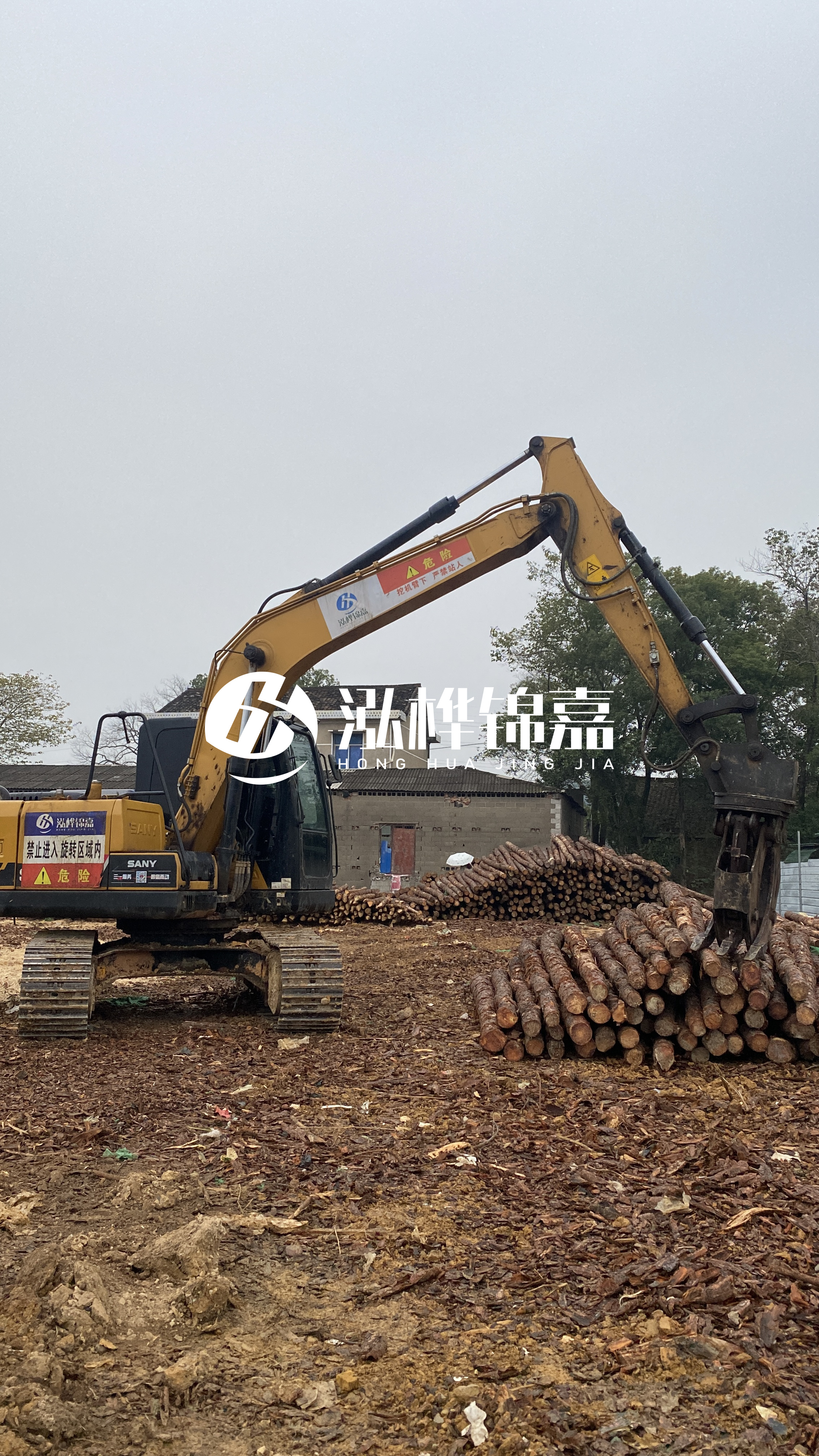 云浮松木樁源頭廠家-杉木綠化桿哪里買？