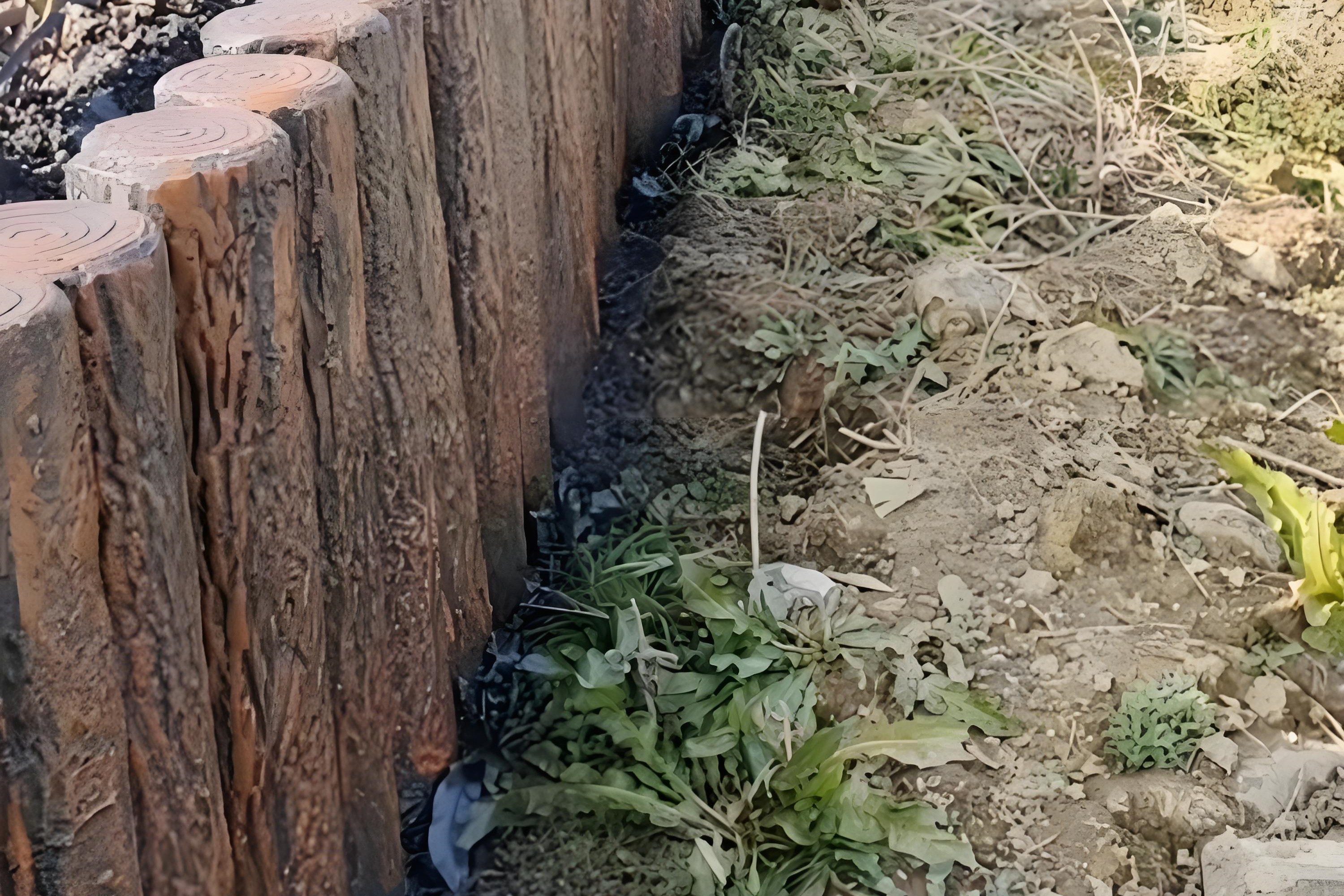 水泥樁批發(fā)廠家泓樺錦嘉-水泥仿木樁表面的紋理是如何制作出來的？