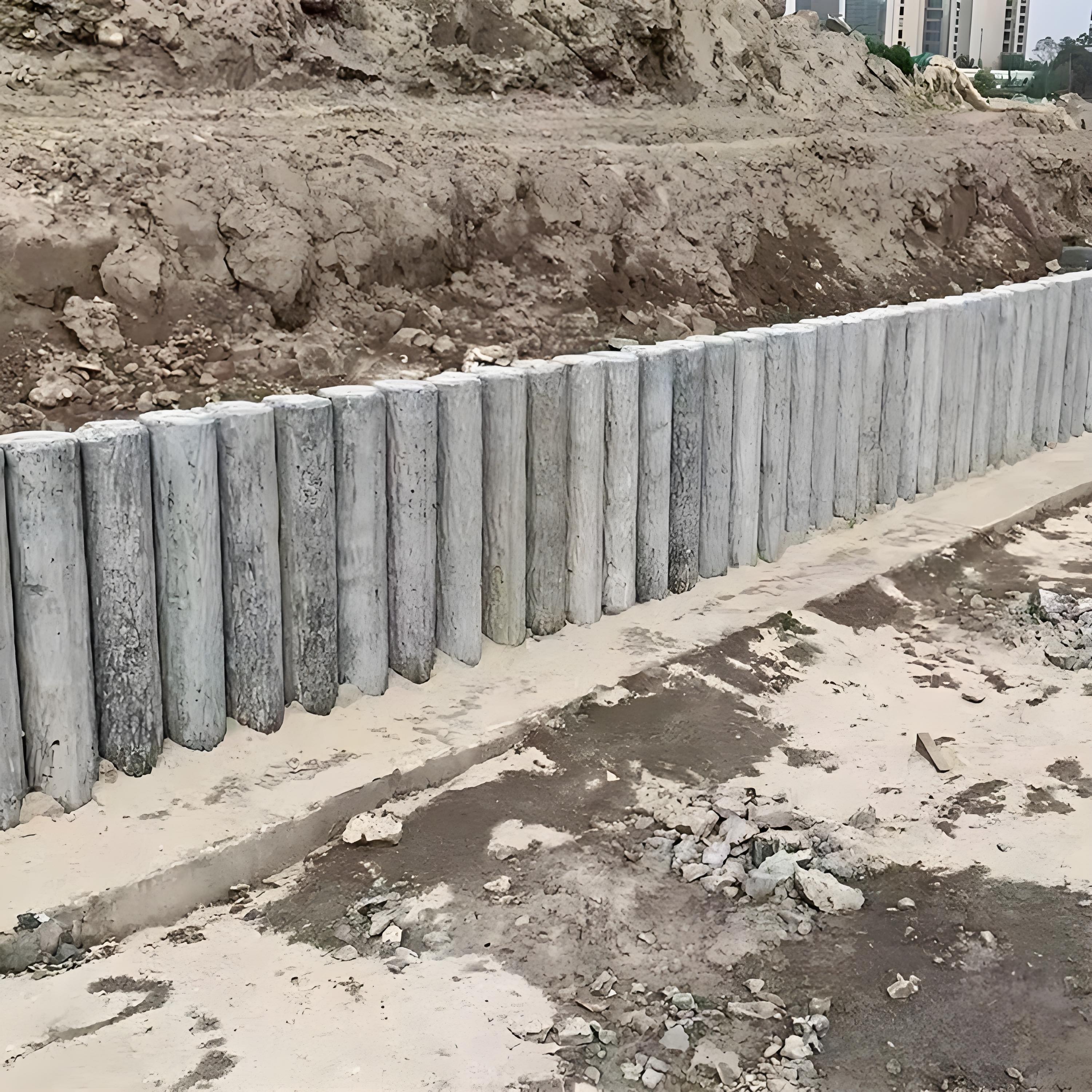 打仿木樁后發(fā)現(xiàn)歪了怎么辦？能拔出來重打嗎？?